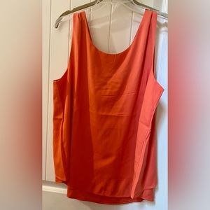 NWT boutique brand orange bow back tank blouse
